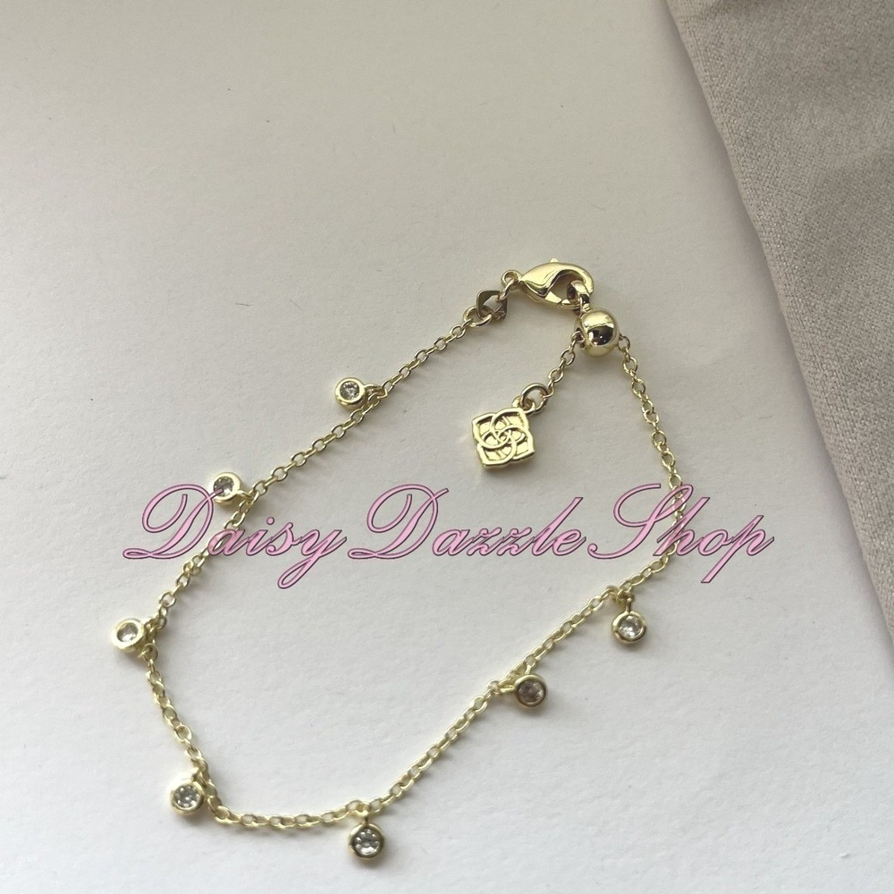 ✨New Kendra Scott Amelia Gold plated Crystal Charms Bracelet✨